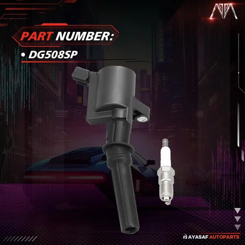 Vista 3 de DG508 Bobinas de encendido y bujías Juego de 8 unidades para Ford 2003-2014 E-150, 1997-2002 E-150 Econoline/E-250 Econoline, 1997-1998 E-350