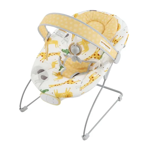 Vista 11 de Bouncer para bebés, asiento hinchable para bebés con música y vibraciones, balancín portátil para recién nacidos