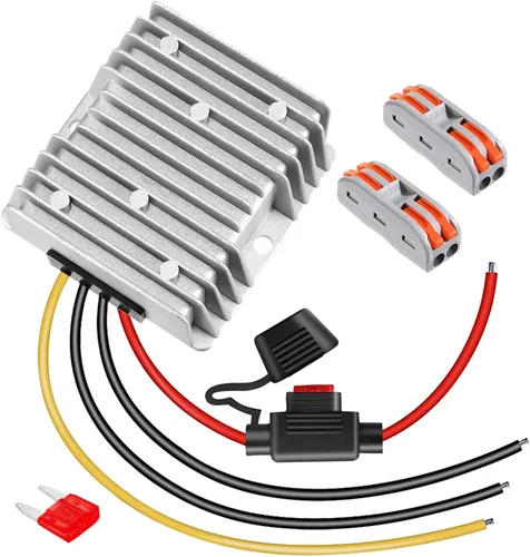 Vista 8 de EAGWELL Convertidor DC 8-40v a 12v 3A 36W reductor de voltaje reductor de voltaje IP68 transformador impermeable para carrito de golf, camión
