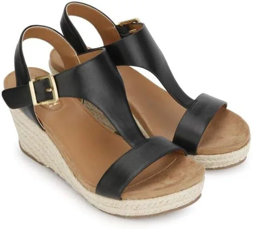 Vista 4 de Kenneth Cole REACTION Sandalias de cuña con correa en T para mujer