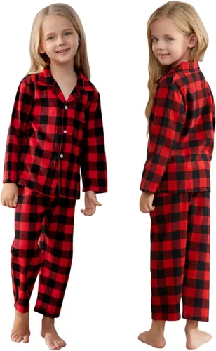 Vista 7 de Schbbbta Pijamas familiares de Navidad a juego para parejas, ropa de dormir de manga larga