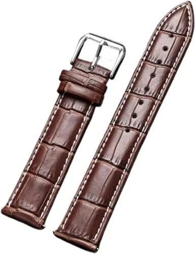Vista 8 de Correas clásicas de cuero Watcbands 0.945 in 0.866 in 0.787 in 0.709 in 0.630 in hombres de negocios pulseras reloj accesorios correas