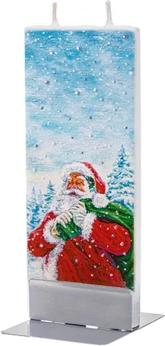 Vista 12 de FLATYZ Vela de Navidad hecha a mano, sin perfume, resistente al goteo y sin humo, vela de 2 mechas para decoración del hogar y la habitación, velas