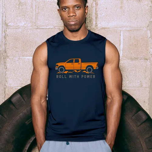 Vista 18 de Tee Hunt Camisetas gráficas y camisetas sin mangas para hombre Roll with Power Pickup Truck