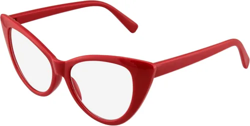 Vista 4 de Gafas de ojo de gato súper vintage, moda Mod transparente, Multi