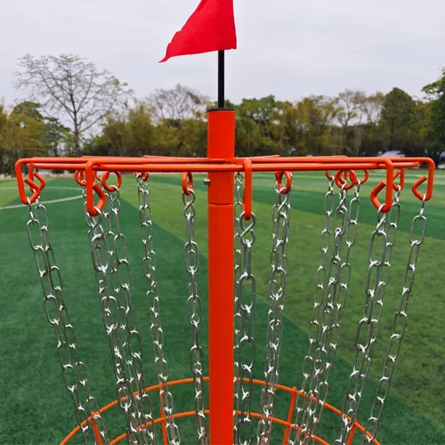 Vista 6 de Disc Golf Basket - Portable Disc Golf Target with Heavy Duty 24-Chains Come with 6pcs Disc Golf Discs and Carry Bag, Ground Stake -Suitable for