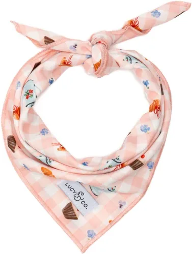 Vista 12 de Lucy & Co. Bandana con lazos de ballet, bandana duradera y cómoda para perro, lavable a máquina, accesorio de diseñador para cachorros, pequeños