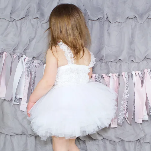Vista 4 de Little Girls - Falda de tutú de ballet, corta, de 10 capas (4 meses - 3T)