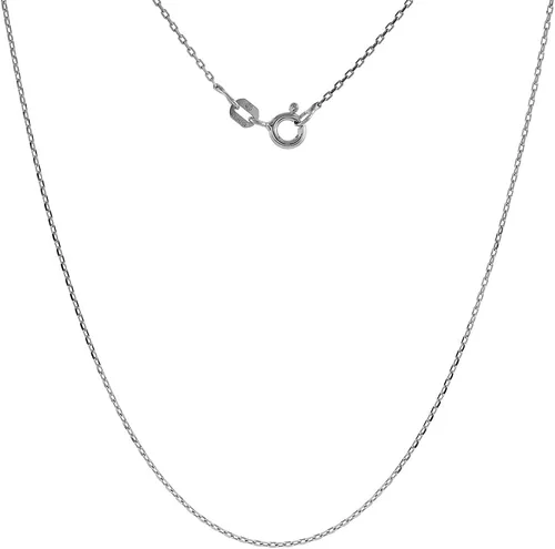 Vista 7 de Collar con medallón ovalado de estrella de David de plata de ley, 58 pulgadas