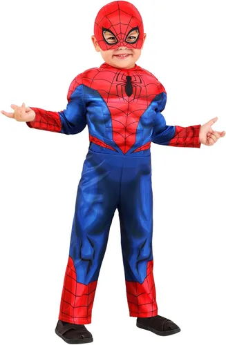 Vista 7 de Marvel Spider-Man - Disfraz de superhéroe con licencia oficial para niños