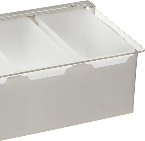 Vista 3 de Winco Soporte para condimentos, 4 compartimentos, base S/S