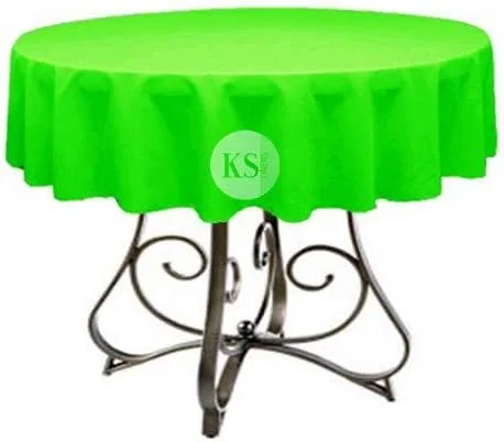 Vista 19 de Mantel redondo de poliéster de 72 pulgadas, disponible en más de 45 colores, ideal para restaurantes y superposiciones versátiles de eventos, elige