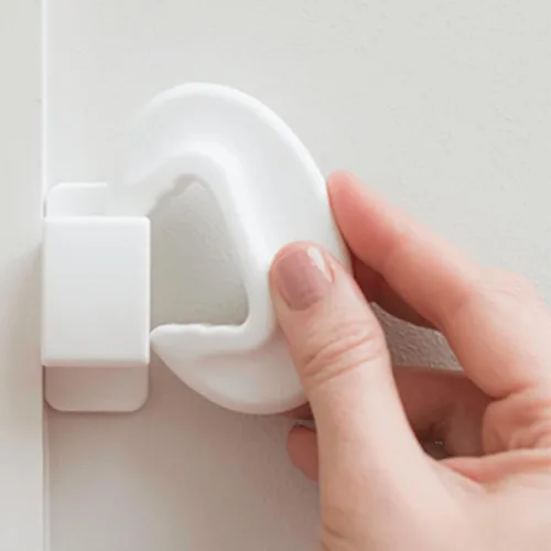 Vista 5 de Qdos Protector de seguridad para dedos Blanco Garantizado que no se comprime ni se cae como otros productos – Protege los dedos de puertas