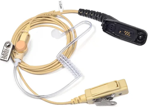 Vista 8 de HYS Auricular de vigilancia de 2 vías de radio de bobina acústica para Motorola XPR 6000 XPR6500 XPR6550 XPR 7000 XPR 7550 XiR-P8200 XiR-P8268 Beige