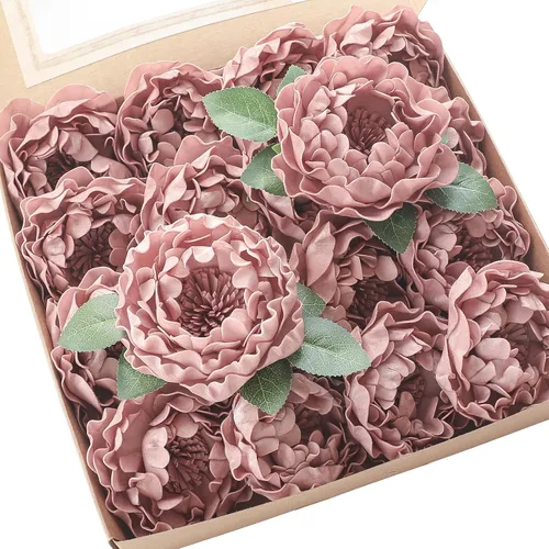 Vista 8 de Floroom - Flores artificiales de espuma de aspecto real con tallos para manualidades, ramos de boda, centros de mesa, despedida de soltera