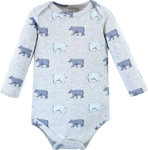 Vista 47 de Hudson Baby baby-boys Cotton Long-sleeve Bodysuits 5-pack