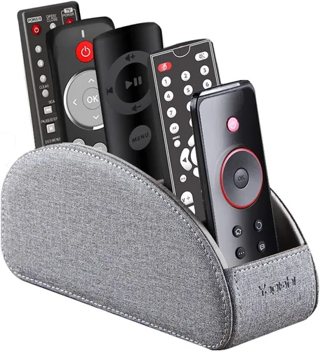 Vista 12 de Soporte de control remoto 5 compartimentos, piel sintética