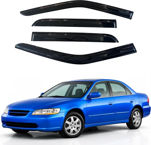 Vista 19 de Visera de ventana IG para Ford Focus Sedán y Hatchback 2012-2018, Protector de ventana lateral para lluvia y viento estilo Mugen, extra duradero