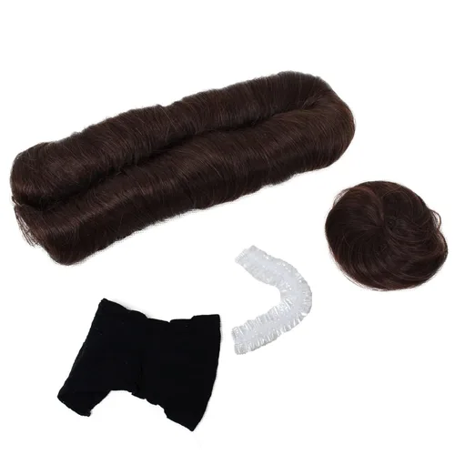 Vista 4 de 28 piezas de cabello humano corto con cierre superior, extensiones de cabello virgen brasileño lacio para mujeres negras (#4)