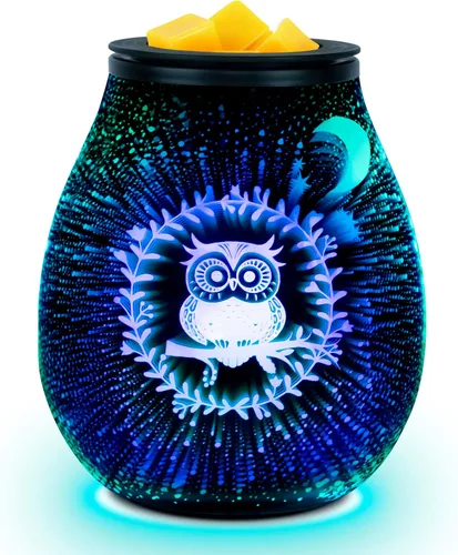 Vista 8 de EQUSUPRO Calentador de cera derretida, quemador de cera para cera perfumada, calentador de fragancia eléctrico para cubos de cera y tartas, diseño