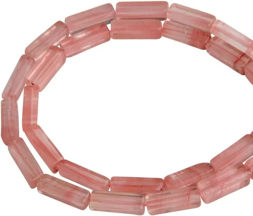 Vista 14 de Espaciador de tubo rectangular de amazonita de piedra natural de 0.157 x 0.512 in, cuentas sueltas para manualidades, pulseras, collares, joyería