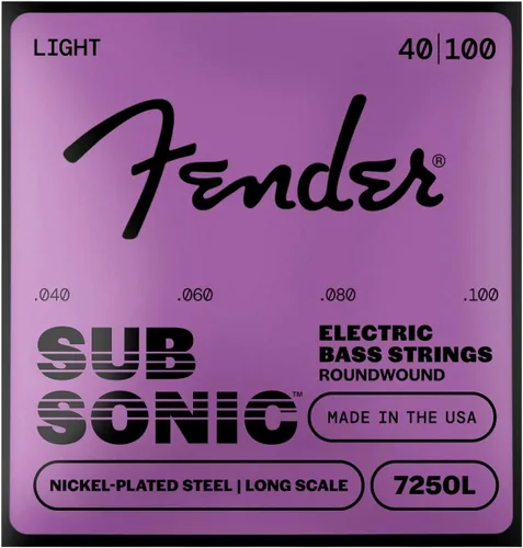 Vista 5 de Fender 7250 Cuerdas para bajos, acero niquelado enrollado redondo, escala larga, 7250-5M .045-.125