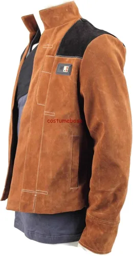 Vista 2 de Star Wars Han Solo Story Premium Faux Suede - Chaqueta de piel marrón