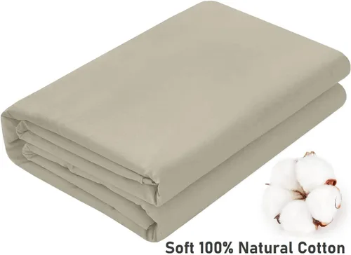 Vista 4 de Juego de sábanas de tamaño King dividido para camas ajustables, sábanas 100% algodón natural con cabezal dividido - Juego de sábanas de 34 pulgadas