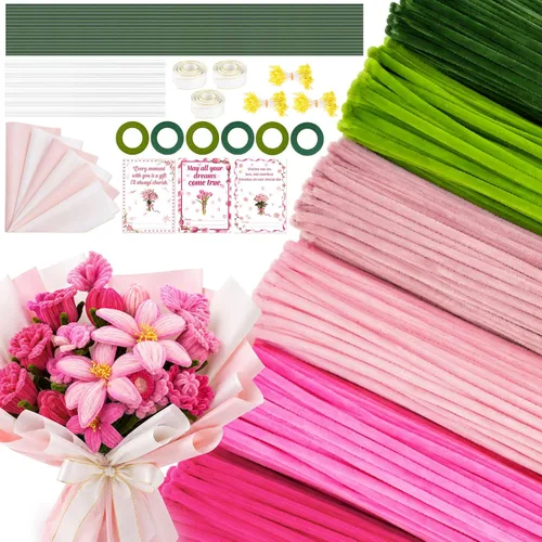 Vista 11 de Kit de 1800 piezas de limpiadores de tuberías, limpiapipas para Rosa