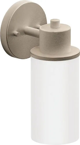 Vista 10 de Moen DN0761BG Iso - Accesorio de tocador de baño de doble montaje con 1 luz con vidrio esmerilado, oro cepillado
