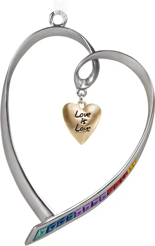 Vista 7 de Hallmark Keepsake Adorno de Navidad 2020 First Comes Love Anillo de compromiso Corazón Porcelana