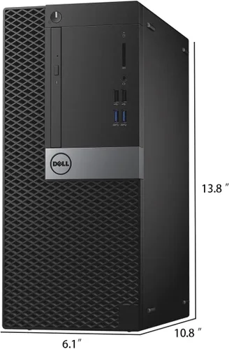 Vista 5 de Dell OptiPlex 3040 Mini Tower Computadora de sobremesa, Quad-Core i5-6500 hasta 3.6 GHz, 8 GB de RAM, 256 GB SSD, teclado y mouse, WiFi, BT, Windows