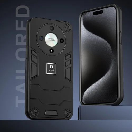 Vista 6 de Funda para teléfono compatible con Honor Magic5 Lite, compatible con Honor X9a RMO-NX1 / X40 5G RMO-AN00 funda protectora de doble capa a prueba