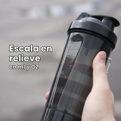 Vista 4 de Botella agitadora de proteínas Smartshake para mezclas de proteínas - Paquete de 4 - 13.5 onzas Vasos agitadores para batidos de proteínas SLIM