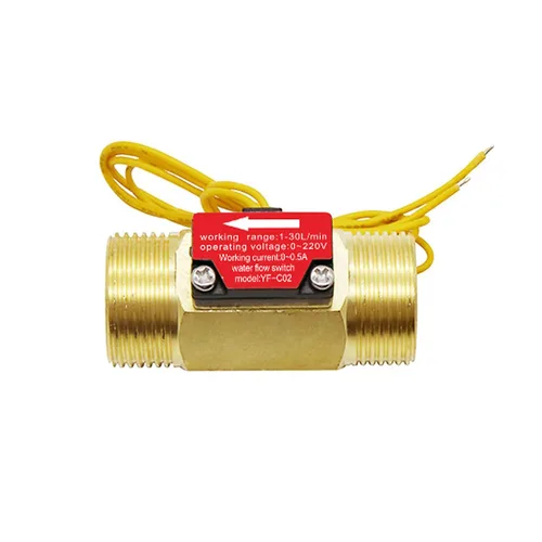 Vista 4 de G1/2 "efecto Hall interruptor de flujo de agua líquido Control medidor de flujo de flujo medidor para humidificador dispensador de agua ducha