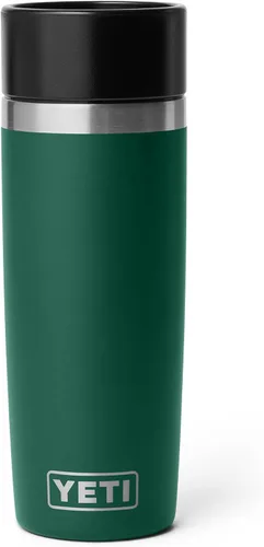 Vista 8 de YETI Rambler - Botella de viaje de 8 onzas, acero inoxidable, aislada al vacío con tapa a prueba de fugas, color negro