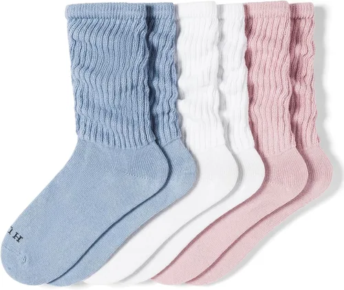 Vista 3 de HUE Paquete de 3 pares de calcetines holgados para mujer Paquete Azul País
