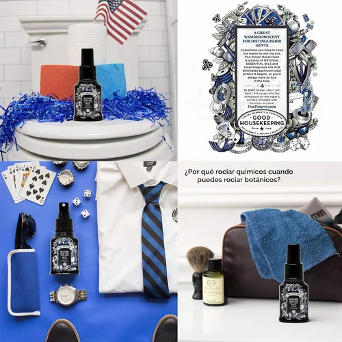 Vista 3 de Poo-Pourri - Espray para inodoro, Cítricos Originales, Lavanda Vanilla y Royal Flush, botellas de 1.4 oz