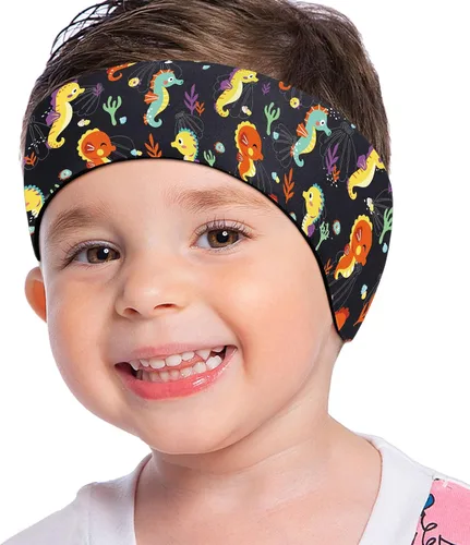 Vista 21 de MoKo Diadema de natación para niños y adultos, linda diadema Swinmmers para mantener el agua fuera, impermeable, banda de protección para los oídos