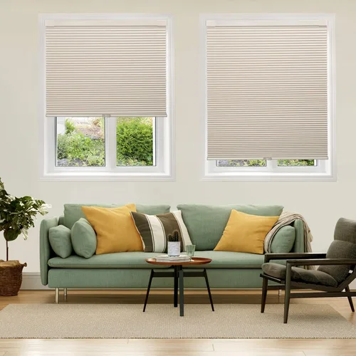 Vista 31 de LazBlinds Persianas celulares inalámbricas personalizadas, café oscuro, 16-70 pulgadas de ancho x 12-72 pulgadas de alto Blackout - Café oscuro