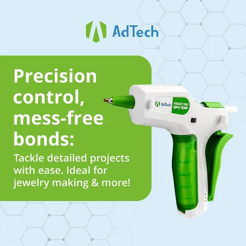 Vista 8 de AdTech Project Pro - Pistola de pegamento caliente inalámbrica recargable – Mini pistola de pegamento incluye 10 barras de pegamento Artistick sin
