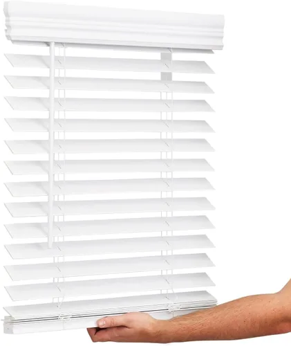 Vista 8 de Lotus & Windoware Sin Cable, Persiana de Madera Sintética de 2 Pulgadas, Persianas para Ventanas, Persianas y Cortinas, Persianas para Ventanas