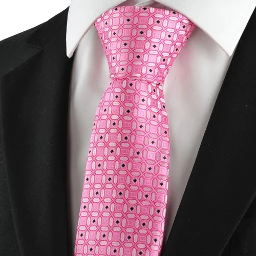 Vista 55 de KissTies Mens Checkered Tie Set Solid Color Festive Necktie + Pocket Square