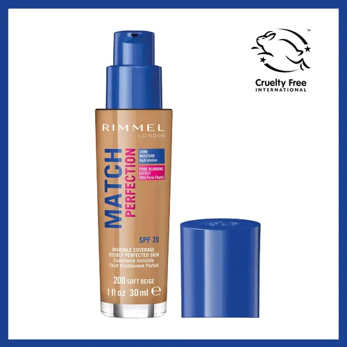 Vista 2 de Rimmel Base Match Perfection Spf20 200 Beige suave