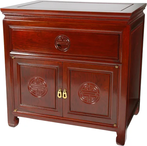 Vista 7 de Red Lantern Elegante mesa auxiliar - Negro antiguo Negro (Antique Black)