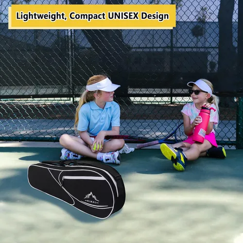 Vista 2 de Bolsa de Tenis Himal para 3 Raquetas con Almohadilla Protectora, Bolsa de Raqueta de Tenis para Hombres y Mujeres, Entusiastas del Deporte de Todas