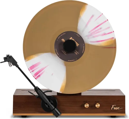 Vista 10 de Vert - Reproductor de discos de vinilo vertical Radio FM, Bluetooth, AUX, USB Reloj despertador Cartucho Audio Technica Altavoces de rango
