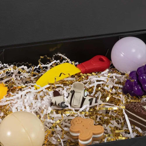 Vista 6 de Caja de regalo negra con tapa de 12 x 8 x 2.5 pulgadas, caja de regalo magnética para envolver, caja de regalo a granel para regalo, grano de malla