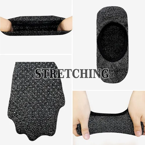 Vista 4 de Hellomamma Calcetines de yoga antideslizantes con agarres, calcetines de pilates y ballet para mujer