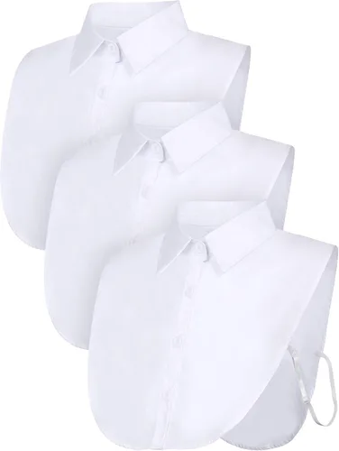 Vista 8 de SATINIOR 3 piezas de cuello falso para mujer, blusa desmontable con cuello de Dickey